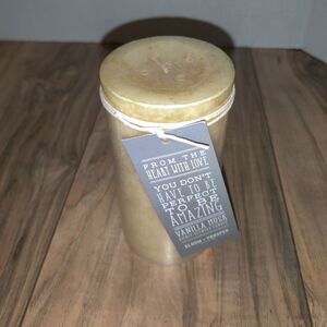 Bloom & Prosper Candle Co. Pillar Candle Vanilla Musk Richly Scented 3in x 6in